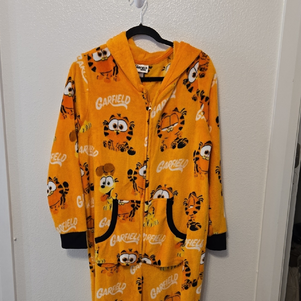 Garfield Orange Hooded Onesie